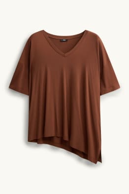 T-shirt à encolure en V - relaxed fit