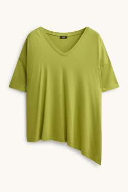 T-Shirt mit V-Ausschnitt - Relaxed Fit