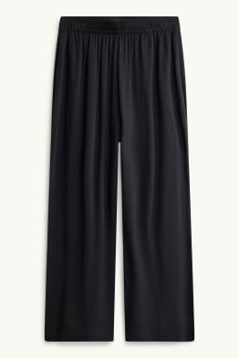 Kortere pantalon - high waist - palazzo