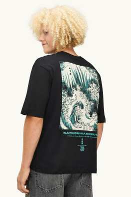 T-shirt - oversize - Katsushika Hokusai