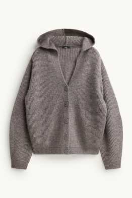 Cardigan with hood