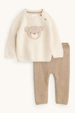 Ursuleț - compleu nou-născuți - 2 piese