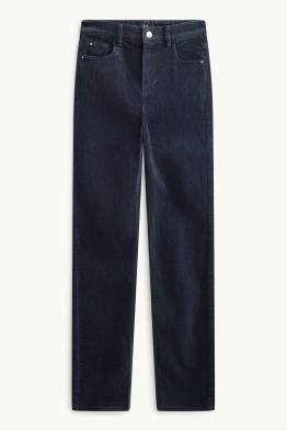 Cordhose - High Waist - Straight Fit - LYCRA ®