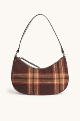 Schultertasche - kariert