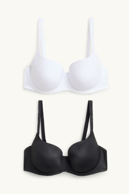 Lot de 2 - soutiens-gorge avec armatures - FULL COVERAGE - ampliformes