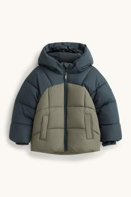 Steppjacke mit Kapuze - wasserabweisend
