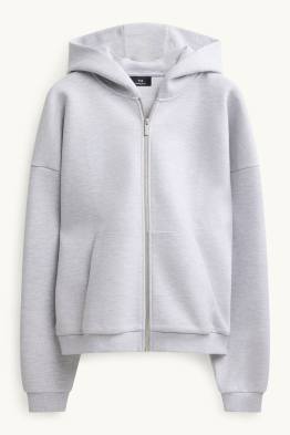 Sudadera con cremallera y capucha