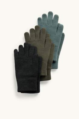 Lot de 3 paires - gants