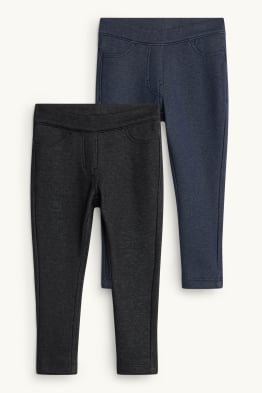 Confezione da 2 - leggings - motivo tramato