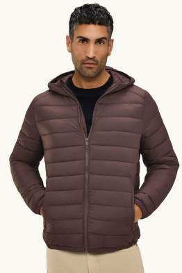Quilted jacket with hood