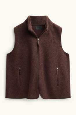 Gilet sans manches en peluche