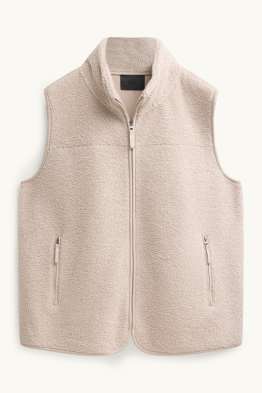 Gilet sans manches en peluche