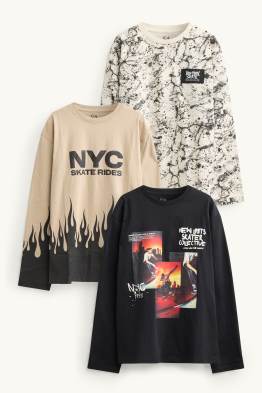 Multipack of 3 - skater - long sleeve top