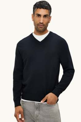 Pullover mit V-Ausschnitt