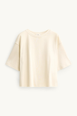 Cropped T-shirt - relaxed fit