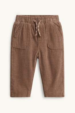 Pantaloni termici di velluto a coste per neonati