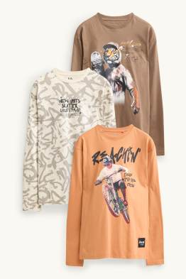 Multipack of 3 - skater - long sleeve top
