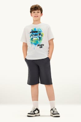 Gorilă - set - tricou cu mânecă scurtă și pantaloni scurți de trening - 2 piese