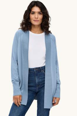 Lang gebreid vest