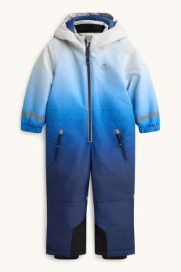 Combinaison de ski avec capuche - doublée - imperméable - à motif