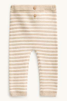 Leggings in maglia per neonati - a righe