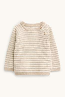 Baby-Pullover - gestreift