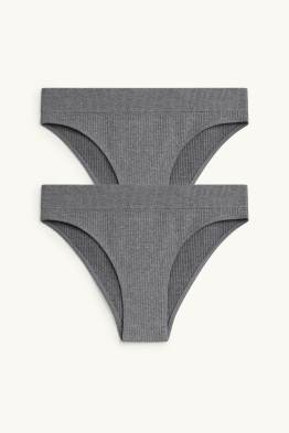 Set van 2 - slip - naadloos - ribstof