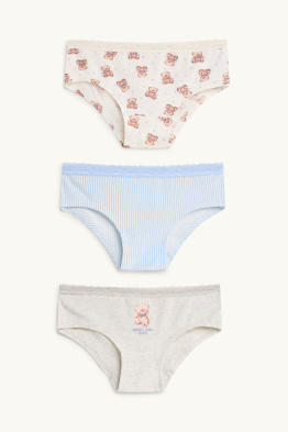 Set van 3 - teddybeer - hipster