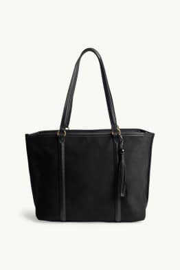 Large shopper - faux suede