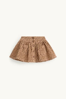 Jupe en velours côtelé - à motif - LYCRA®