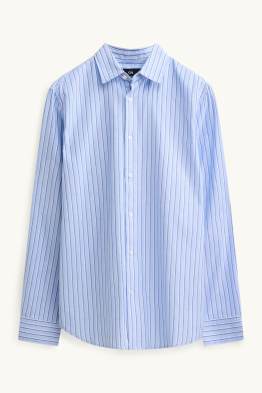 Chemise - regular fit - col kent - à rayures