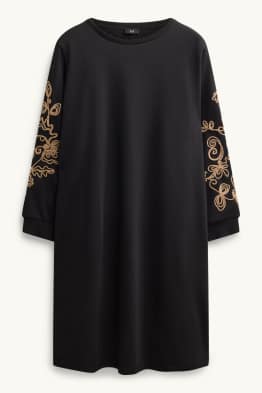 Robe en molleton - straight fit - brodé