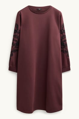 Vestit de dessuadora - straight fit - brodat