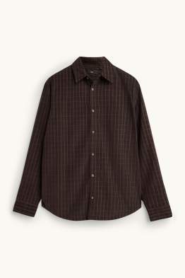 Chemise - regular fit - col kent - à carreaux