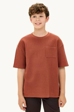 Short sleeve T-shirt - textured