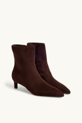 Ankle boots - faux suede