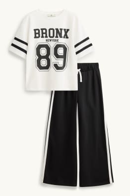 New York - set - tricou cu mânecă scurtă și pantaloni de trening - 2 piese