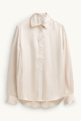 Brusa camisera de setí - amb ratlla diplomàtica