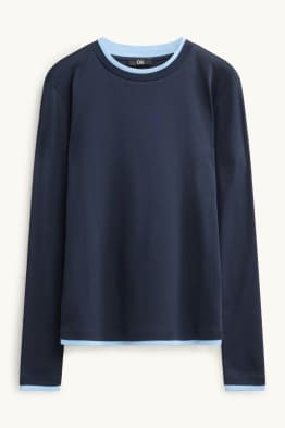 Langarmshirt - Regular Fit - 2-in-1-Look