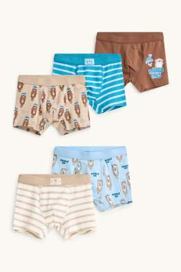 Lot de 5 - loutre et castor - caleçons