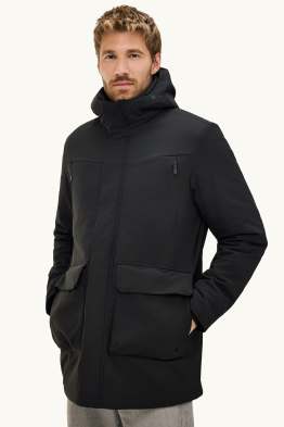Funktions-Parka mit Kapuze - gefüttert - 4 Way Stretch
