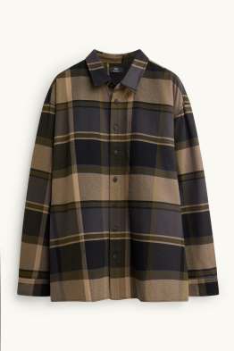 Chemise - relaxed fit - col kent - à carreaux