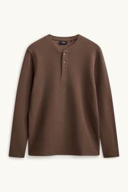 Samarreta de màniga llarga - regular fit - texturada