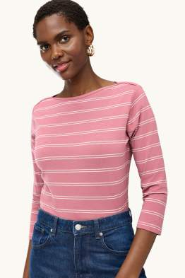 Long sleeve top - regular fit - striped