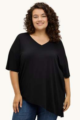 T-shirt à encolure en V - relaxed fit