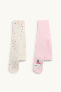 Paquet de 2 - unicorn - leotards - efecte brillant