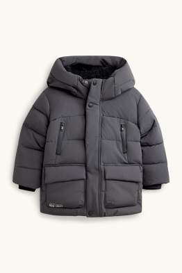 Steppjacke mit Kapuze - gefüttert - wasserabweisend