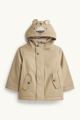Tiger - Regenjacke mit Kapuze - gefüttert - wasserdicht