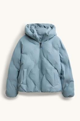 Steppjacke mit Kapuze - wasserabweisend