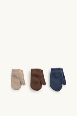 Confezione da 3 - muffole per neonati